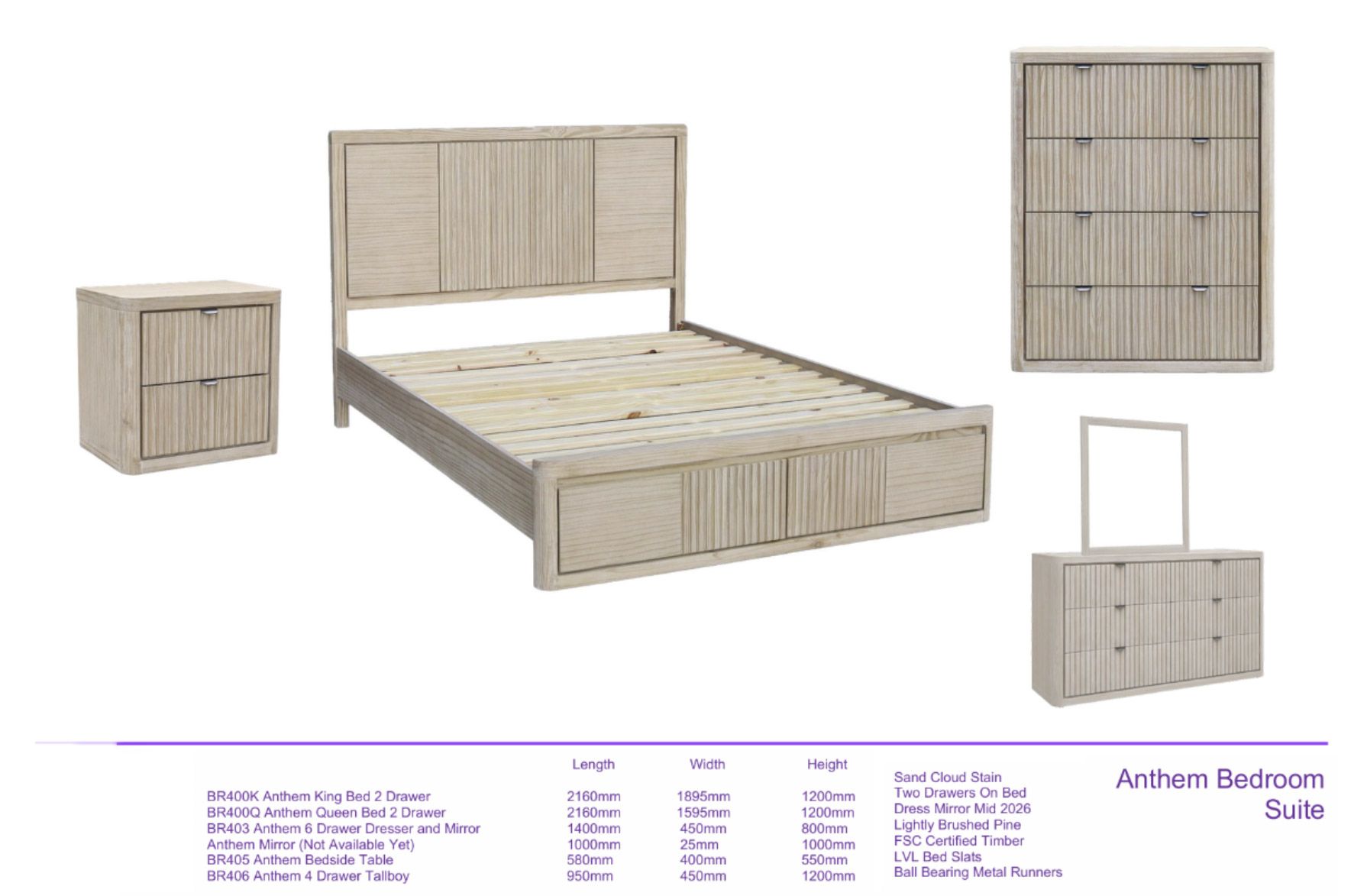 Anthem Bedroom Range
