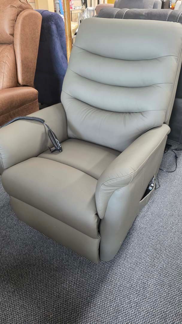 Stirling Leather Lift Chair (Petite) Dual Motor Lift & Recline with heating and massage vibration
