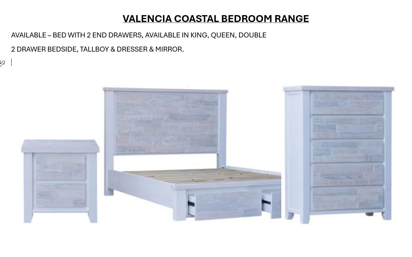 Valencia Bedroom Range 