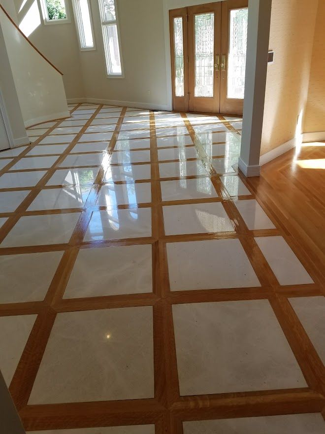 Tiled Design Flooring Front View — Virginia Beach, VA — Scott's Hardwood Floors