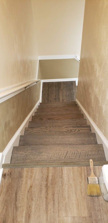 Top View Stair — Virginia Beach, VA — Scott's Hardwood Floors