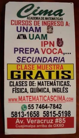 CIMA ESCUELA DE MATEMATICAS MAESTRA TRINI
