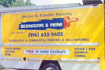 Bernardini Truck — Signs plus inc in Mamaroneck, NY