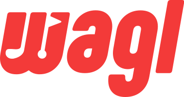 A red logo for wagl on a white background