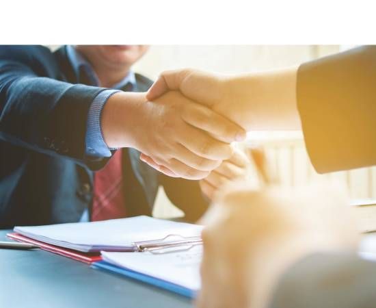 Two business man Shake hands