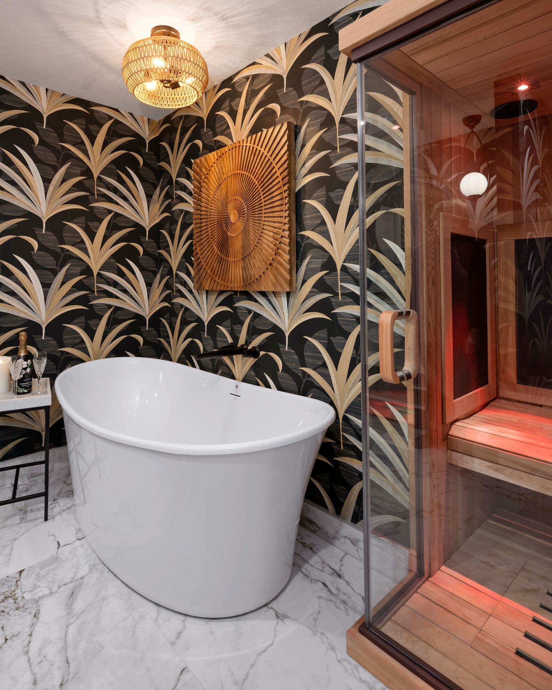 Remodeled bathroom with bath tub by Gartman Remodeling in Kansas City