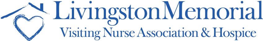 the logo for livingston memorial visiting nurse association & hospice