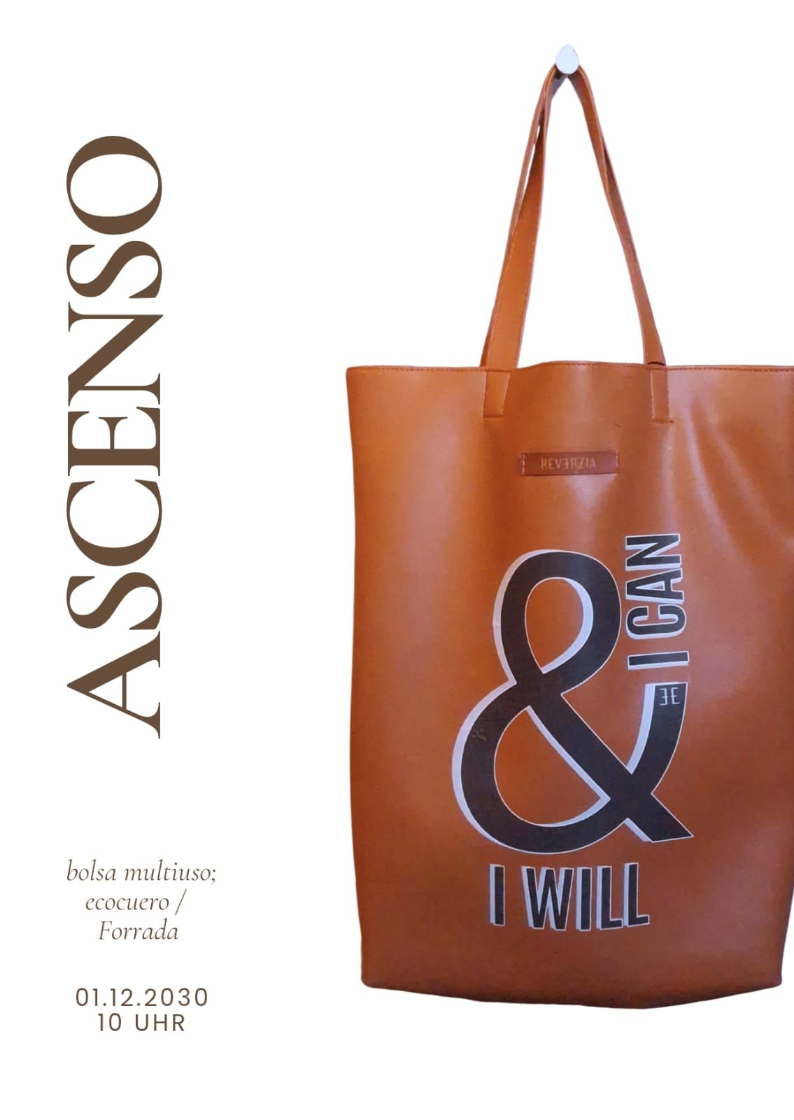 ASCENSO Bolsa Ecocuero con Estampa