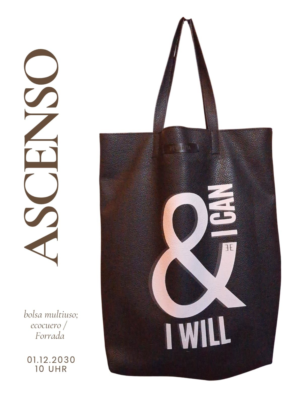 ASCENSO Bolsa Ecocuero con Estampa