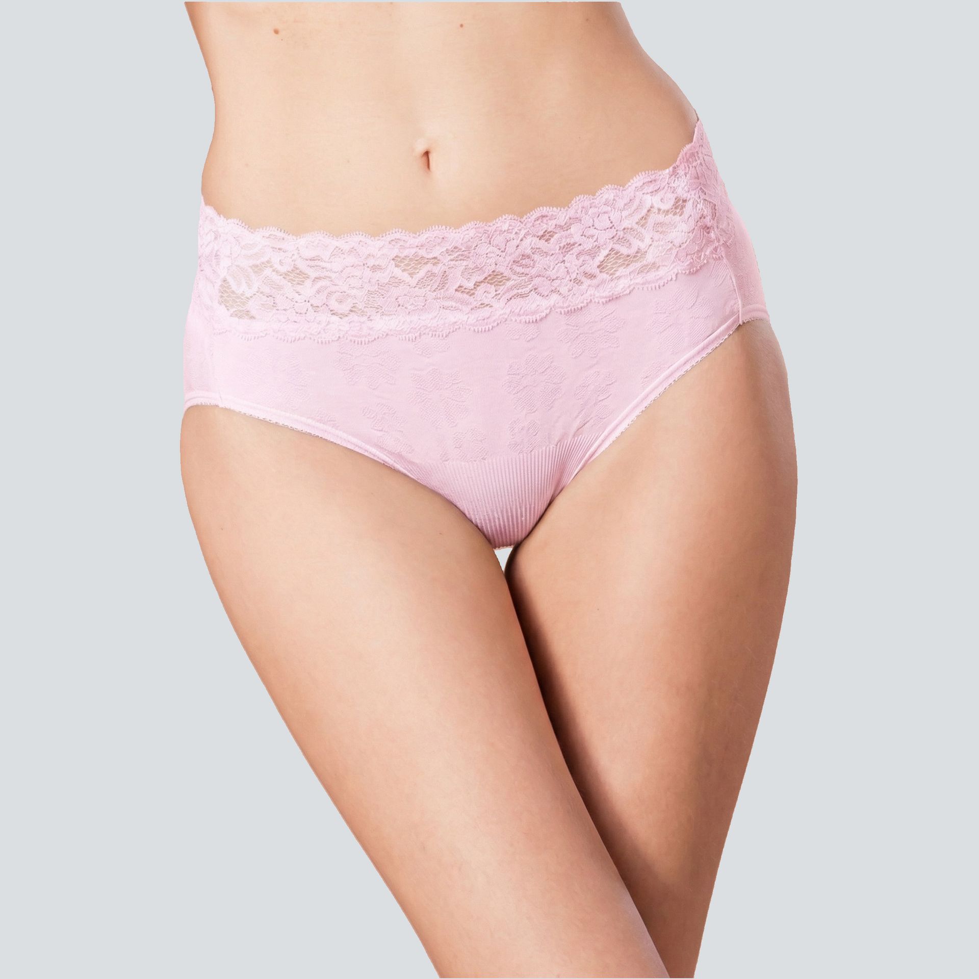 極覆棉內褲-粉色