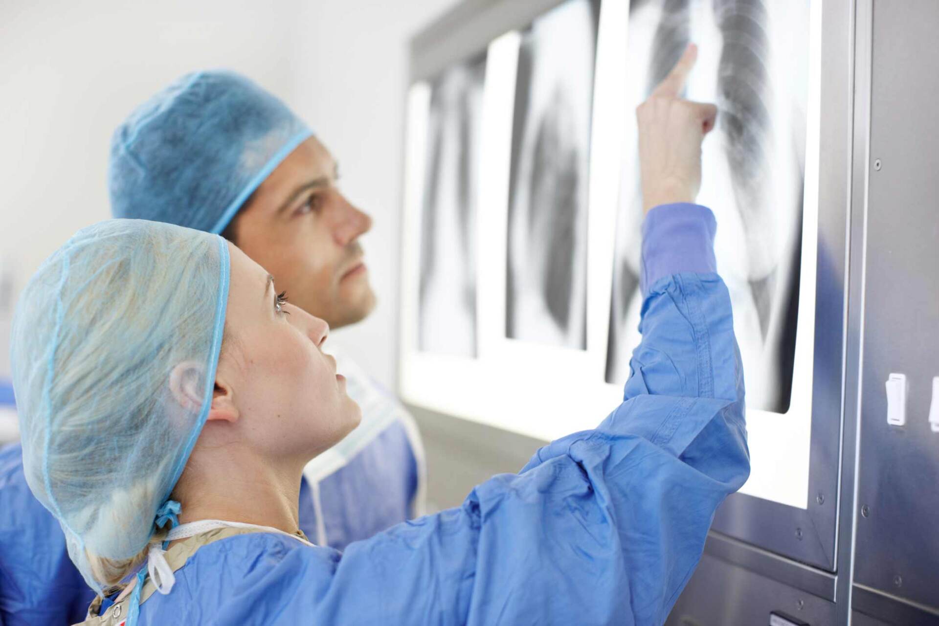 Doctor Discussing Chest X-rays — Lexington, NC — Lexington Family Physicians, P.A.
