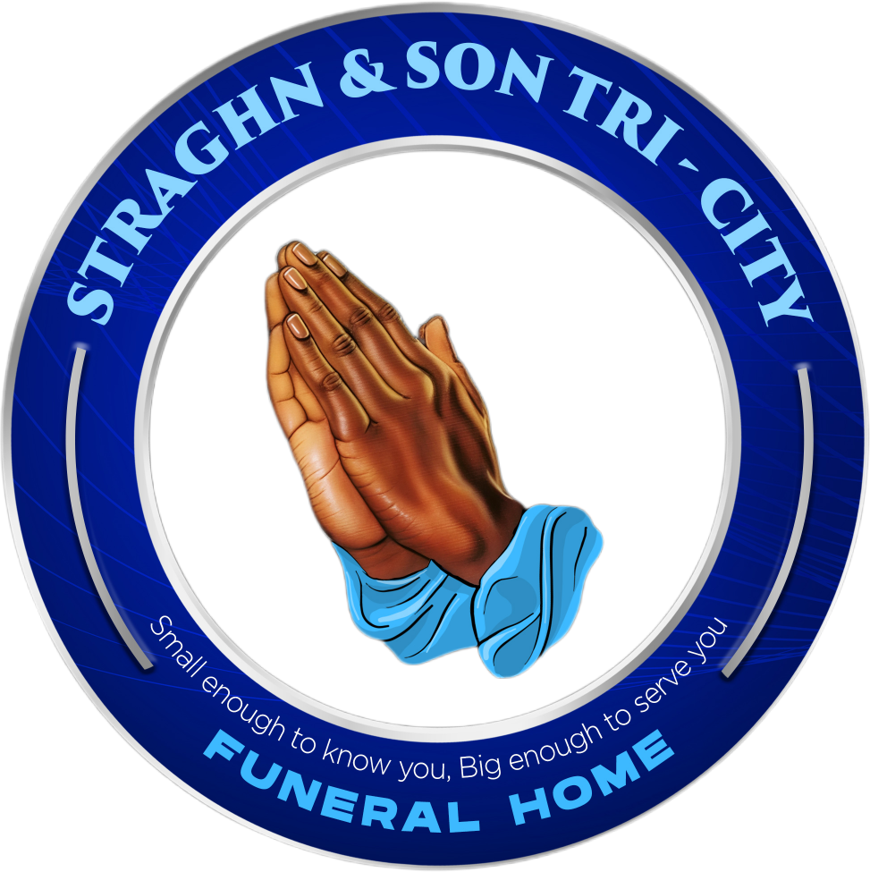 The logo for sample funeral home is shown on a white background.