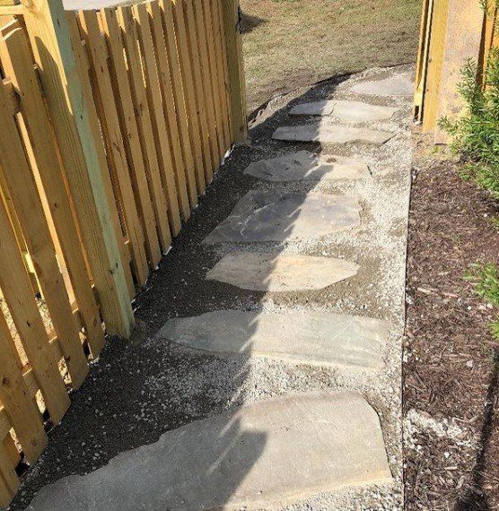 Natural Stone Slab Pathway — Mount Pleasant, SC — Tidewater Landscape LLC