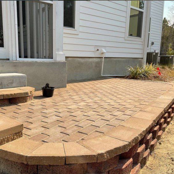 Raised Patio — Mount Pleasant, SC — Tidewater Landscape LLC