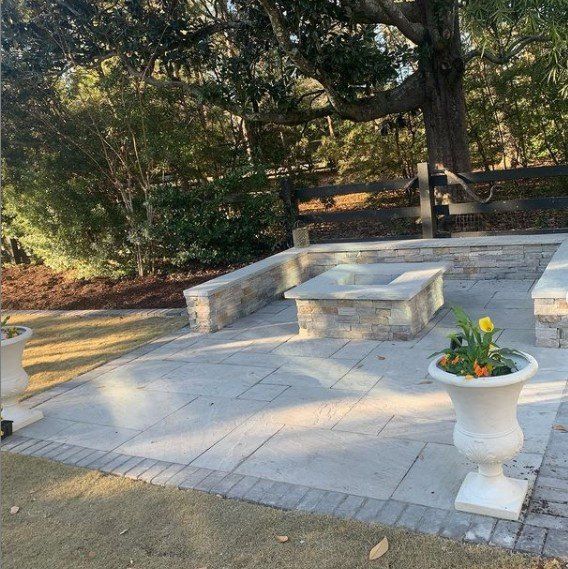 Square Fire Pit — Mount Pleasant, SC — Tidewater Landscape LLC