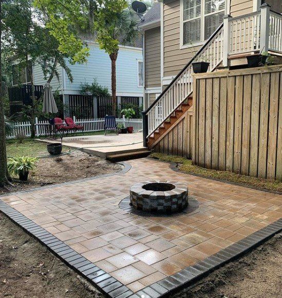 Round Fire Pit — Mount Pleasant, SC — Tidewater Landscape LLC