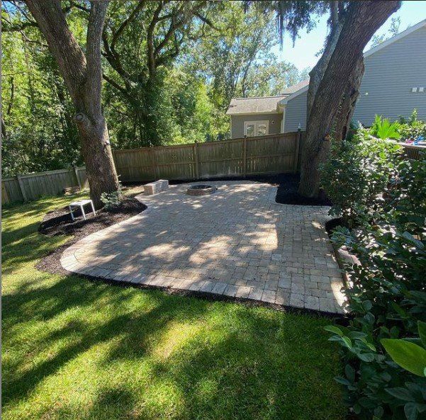 Patio with Fire Pit — Mount Pleasant, SC — Tidewater Landscape LLC