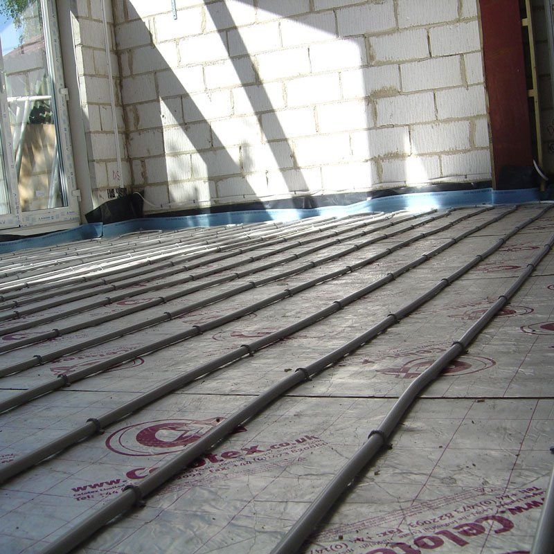 first fix underfloor heating pipe mpb plumbing