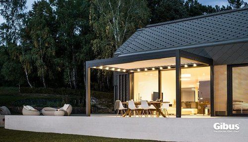 Tenda da esterno di sera