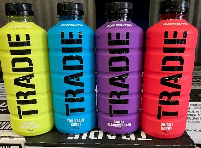 Tradie energy drink bottles