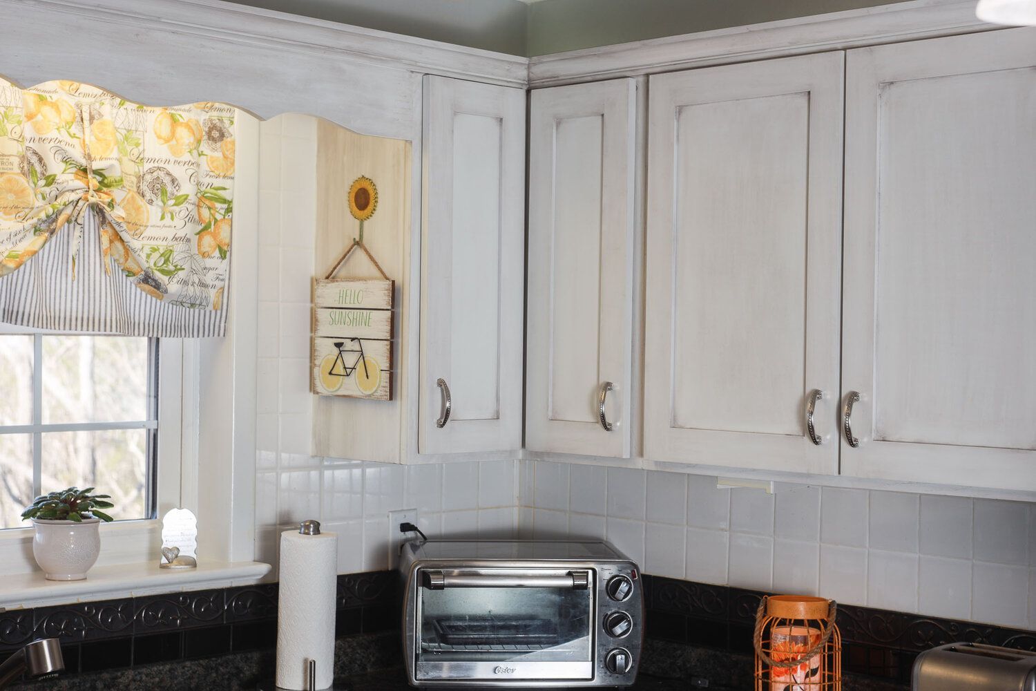 refinishing kitchen cabinet photo