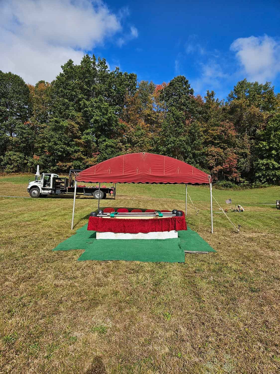 Tent in Cemetery — Snyder Twp, PA — Ray Burial Vault Co