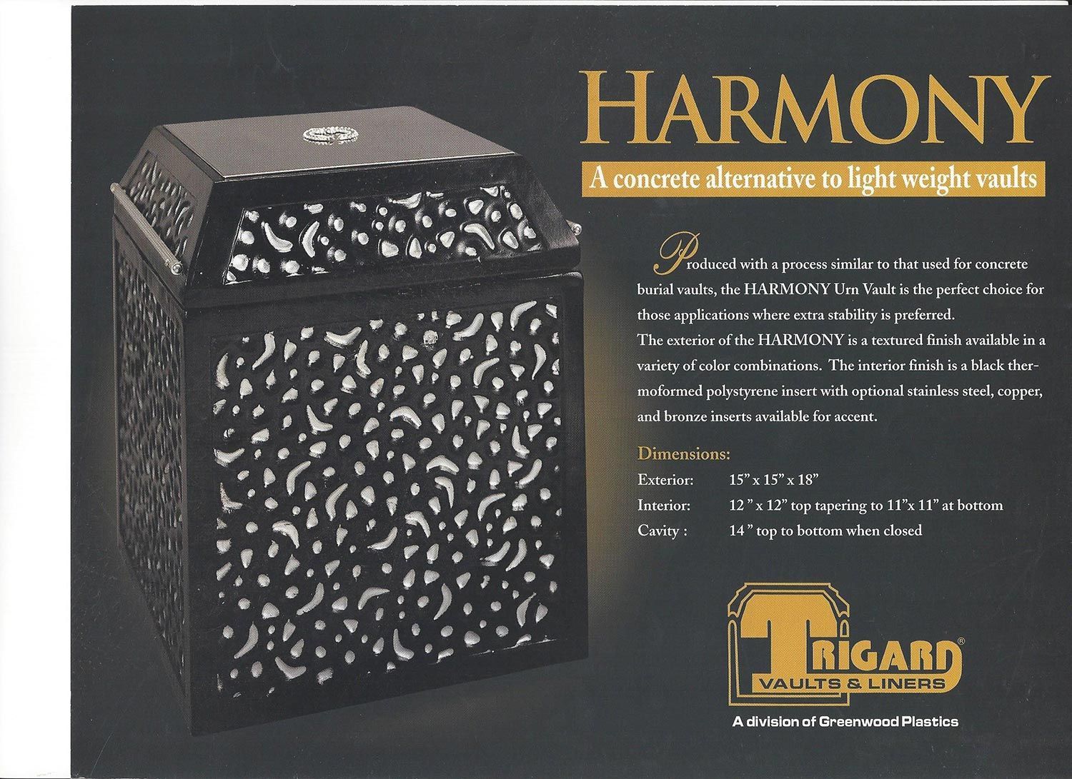 Light Weight Vault — Snyder Twp, PA — Ray Burial Vault Co