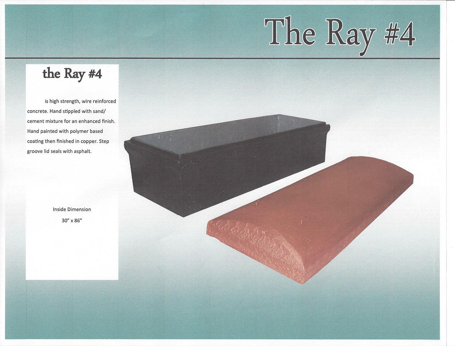 Ray Burial Vault Item — Snyder Twp, PA — Ray Burial Vault Co