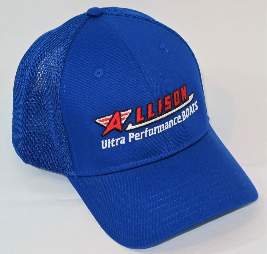 Blue baseball cap with 