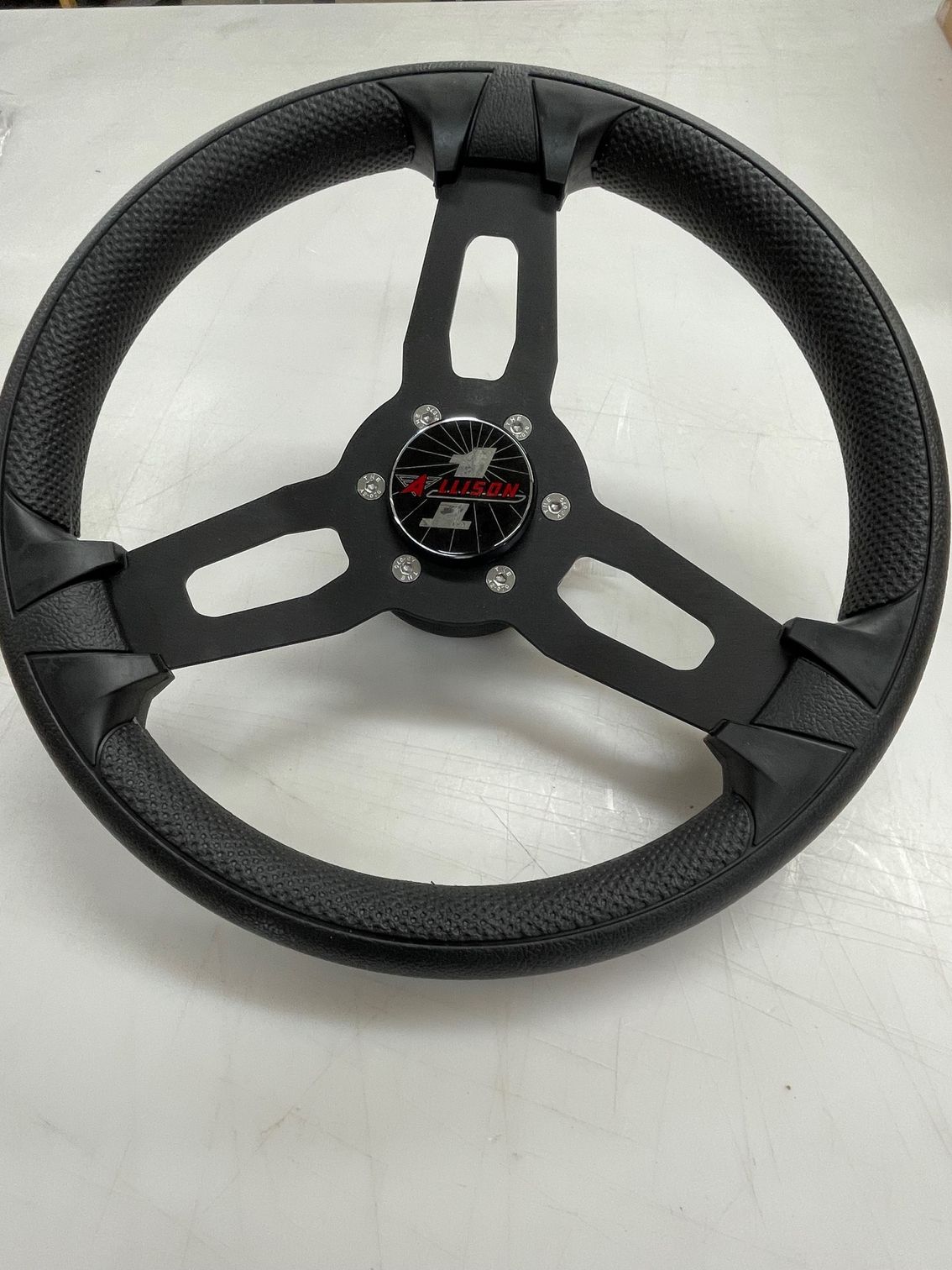 Steering Wheel with black spokes