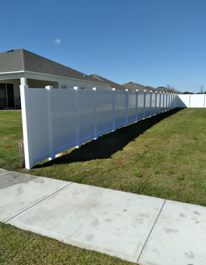 Vinyl fence styles