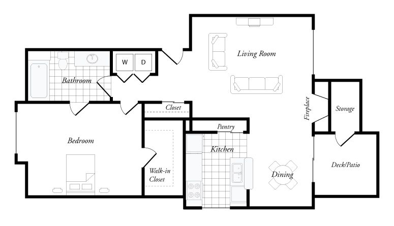 Brighton Place Apartments Floorplan