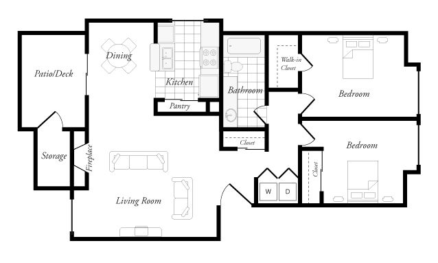 Brighton Place Apartments Floorplan