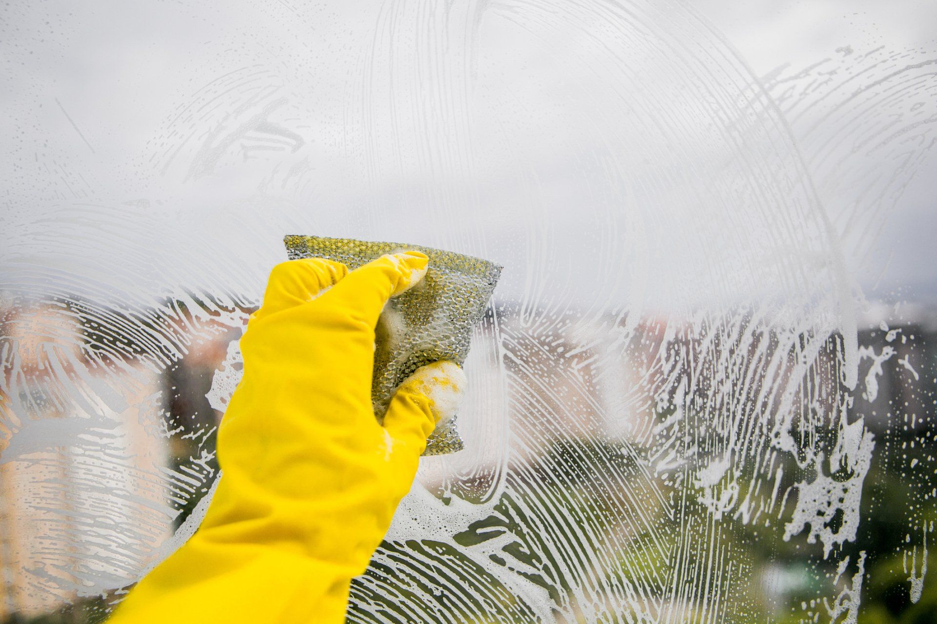 Woman Cleaning Window Glass - Dover, OH - Rosmary's Cleaning Service