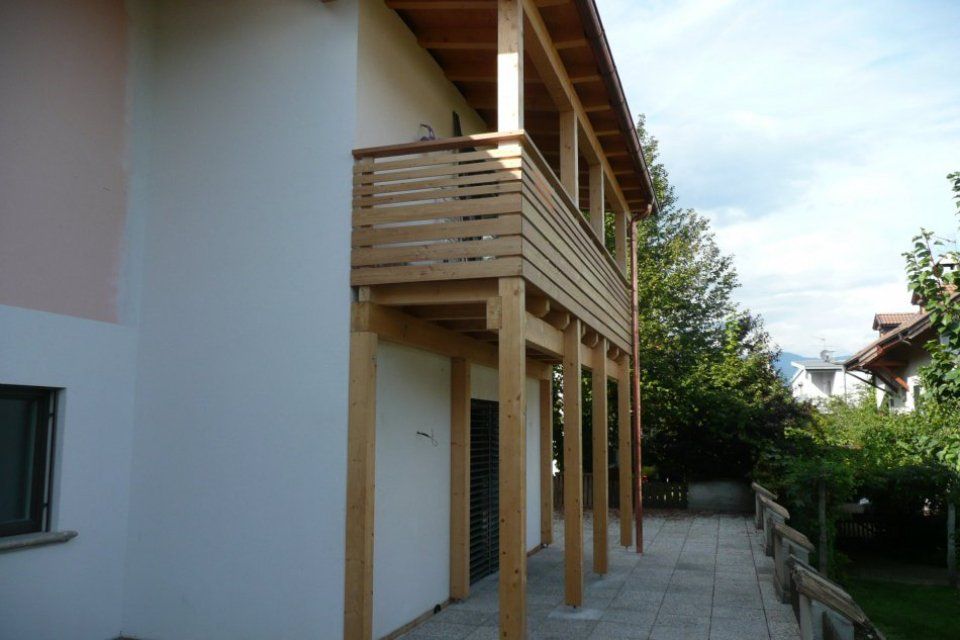 Balcone in legno