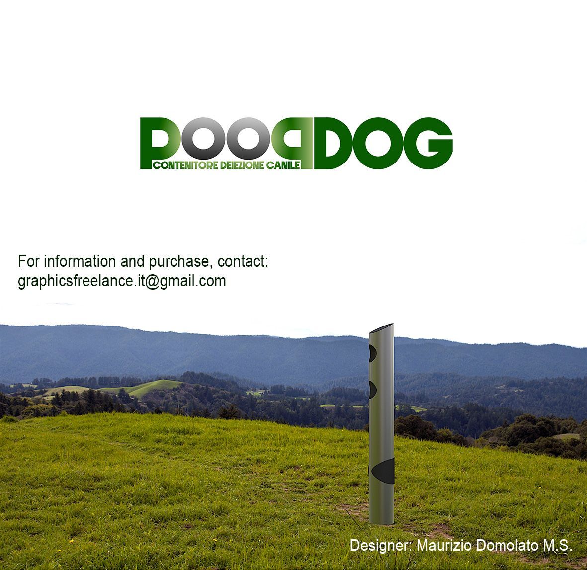 PoopDog, contenitore deiezionecani per comuni, dogwastebin, dogbin, watebin, poopdog, parchi