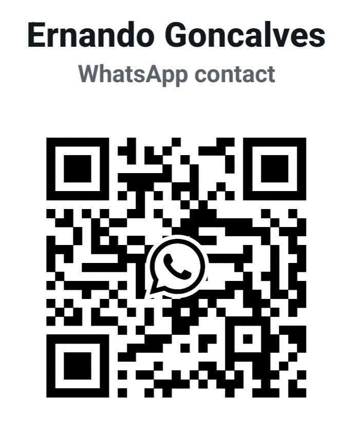 QR code for WhatsApp contact Ernando Goncalves.