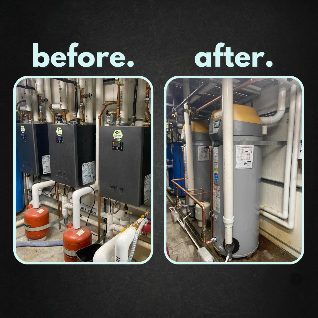 Commercial Water Heater Replacement - A.O. Smith BTH 199 Installation in Pleasant Prairie, WI