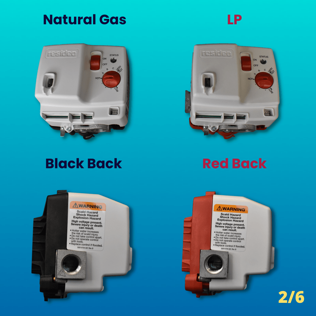 Natural Gas vs LP Gas Valve Side by side Comparison