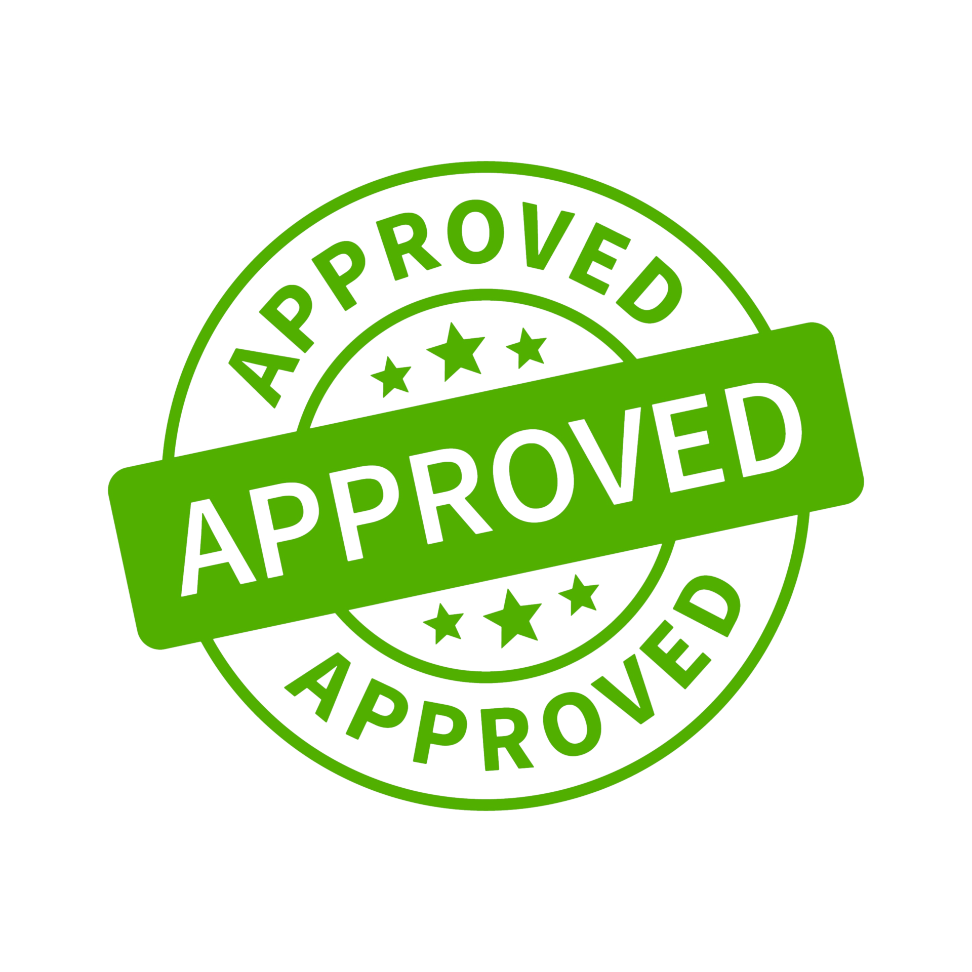 Warranty authorization approval symbol