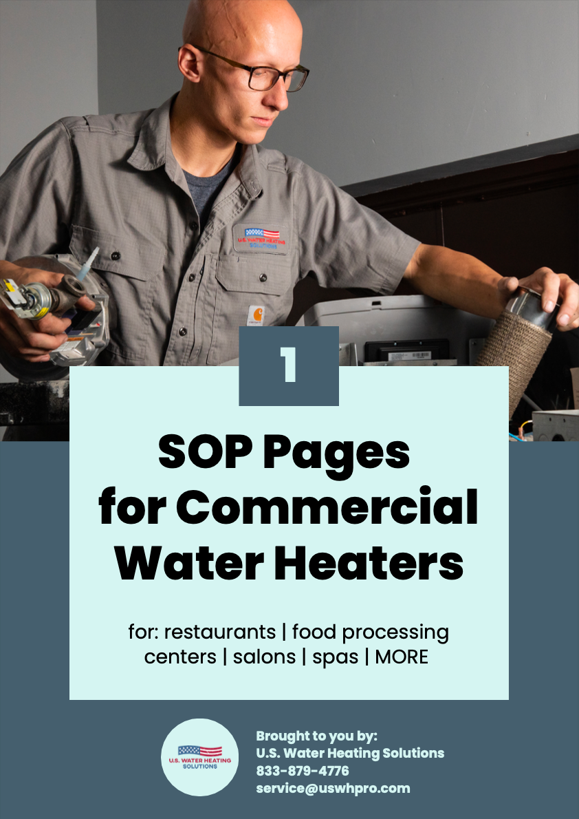 Cover of SOP Pages for Commercial Water Heaters Guide