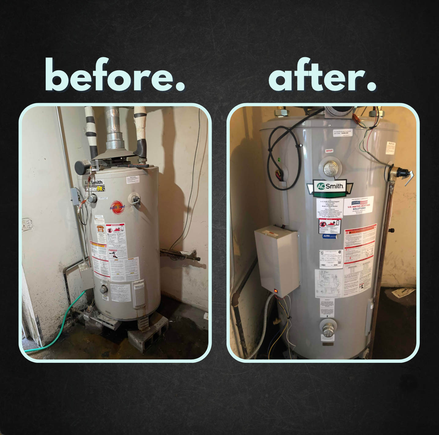 A.O. Smith BTR Commercial Water Heater Replacement