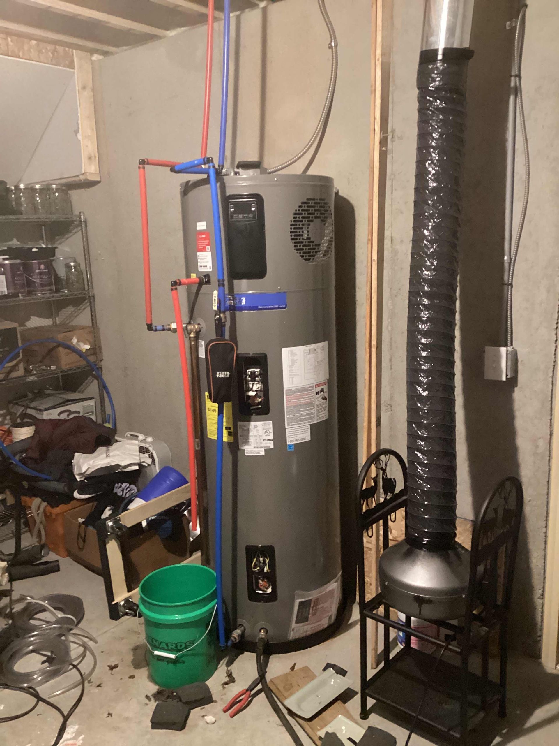 Heat Pump Water Heater installation with unit throwing element failure error, but compressor not kicking in