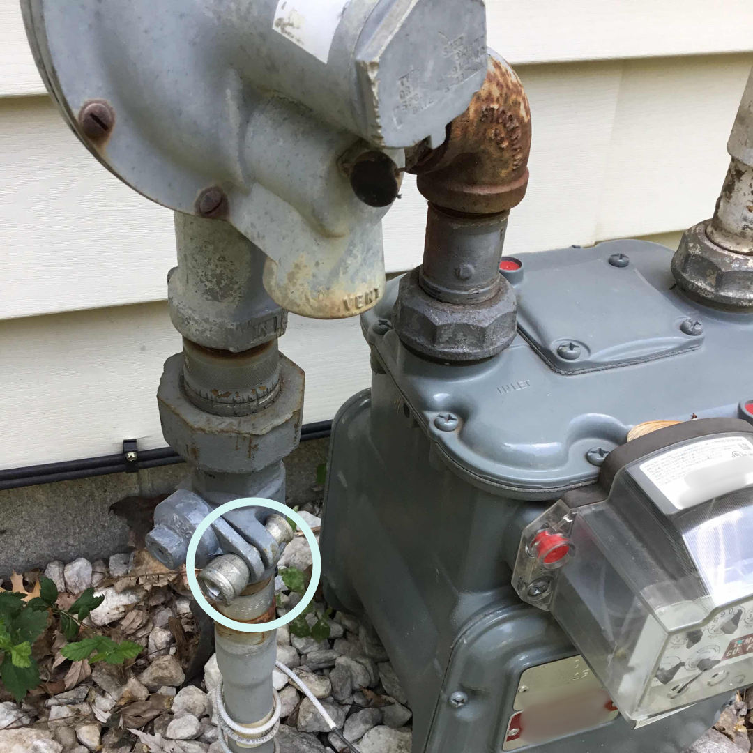 Natural gas meter locked out, no hot water