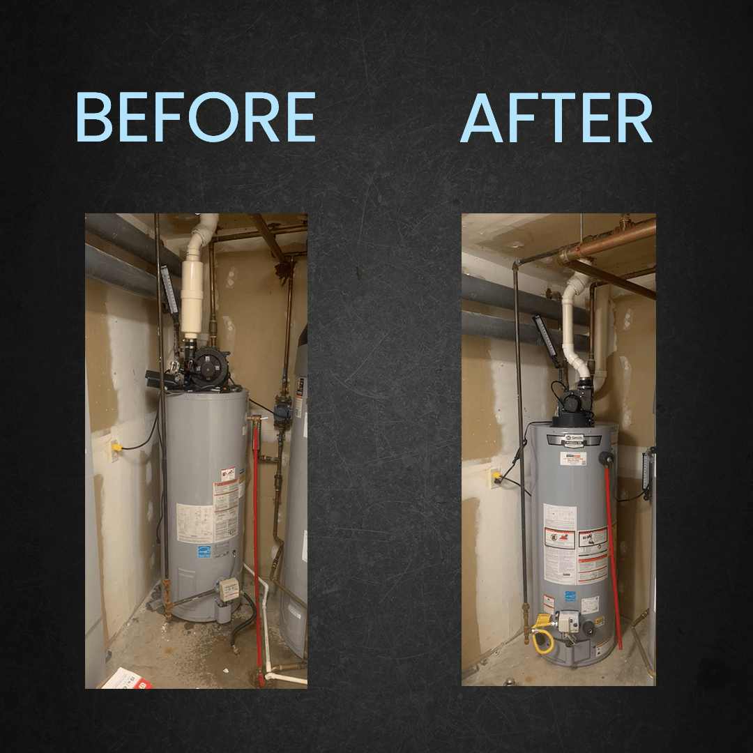 Residential water heater installation in Tennessee