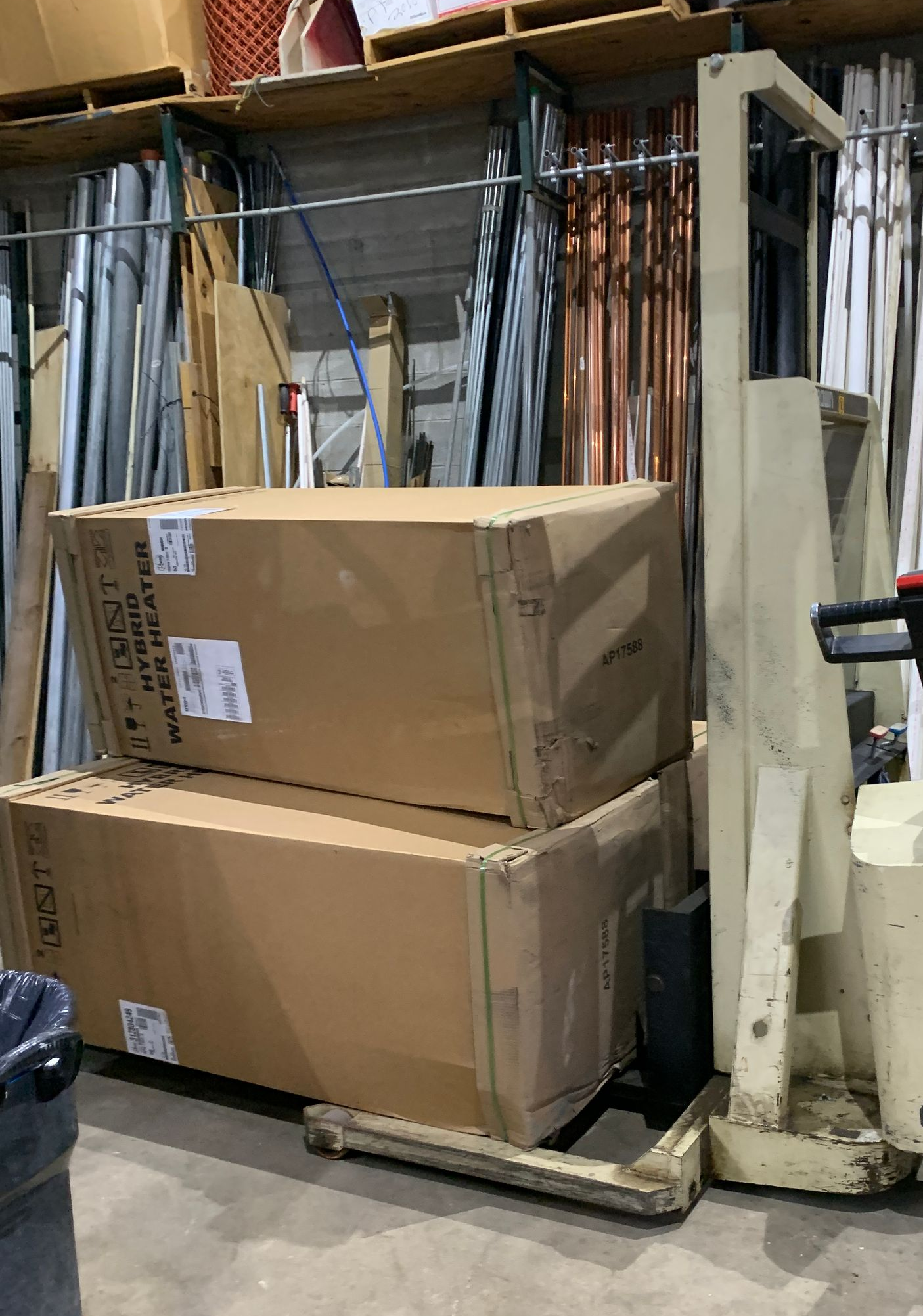 Hybrid heat pump water heaters shipped on their side, improper heat pump water heater shipping