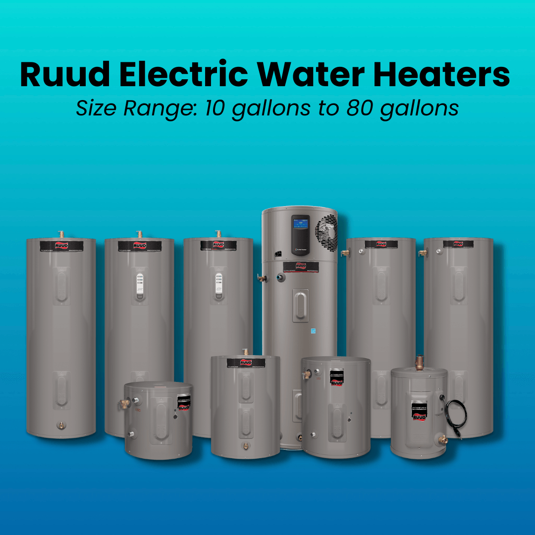 Ruud Electric Water Heater Size Variations