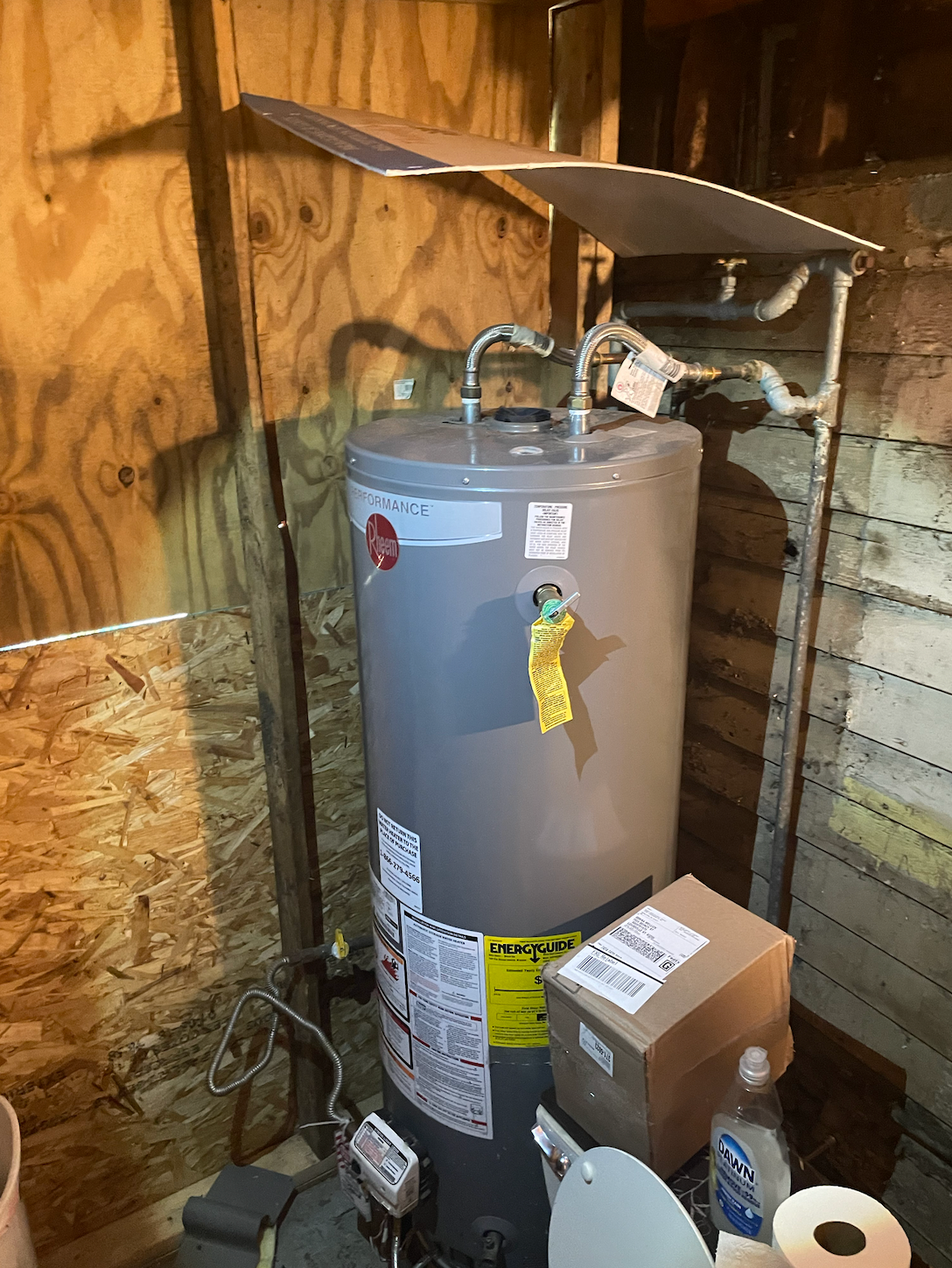 Standard Atmospheric Water Heater without venting, missing draft hood