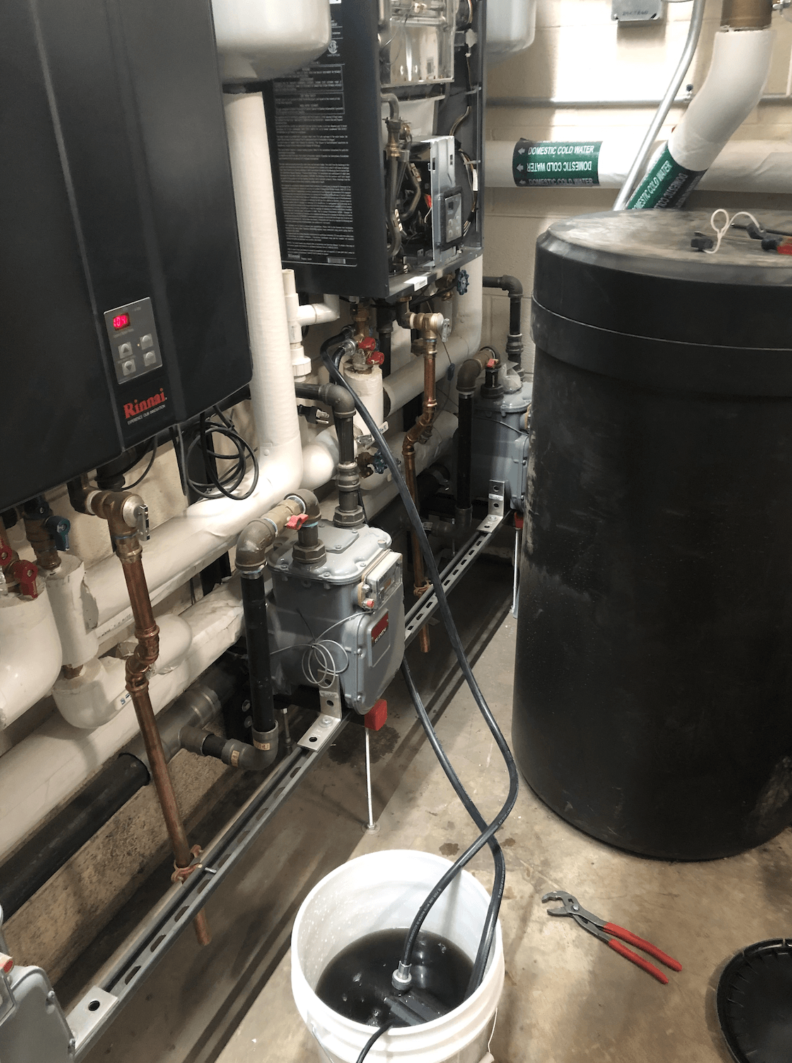 Rinnai Tankless Water Heater Preventative Maintenance Flush