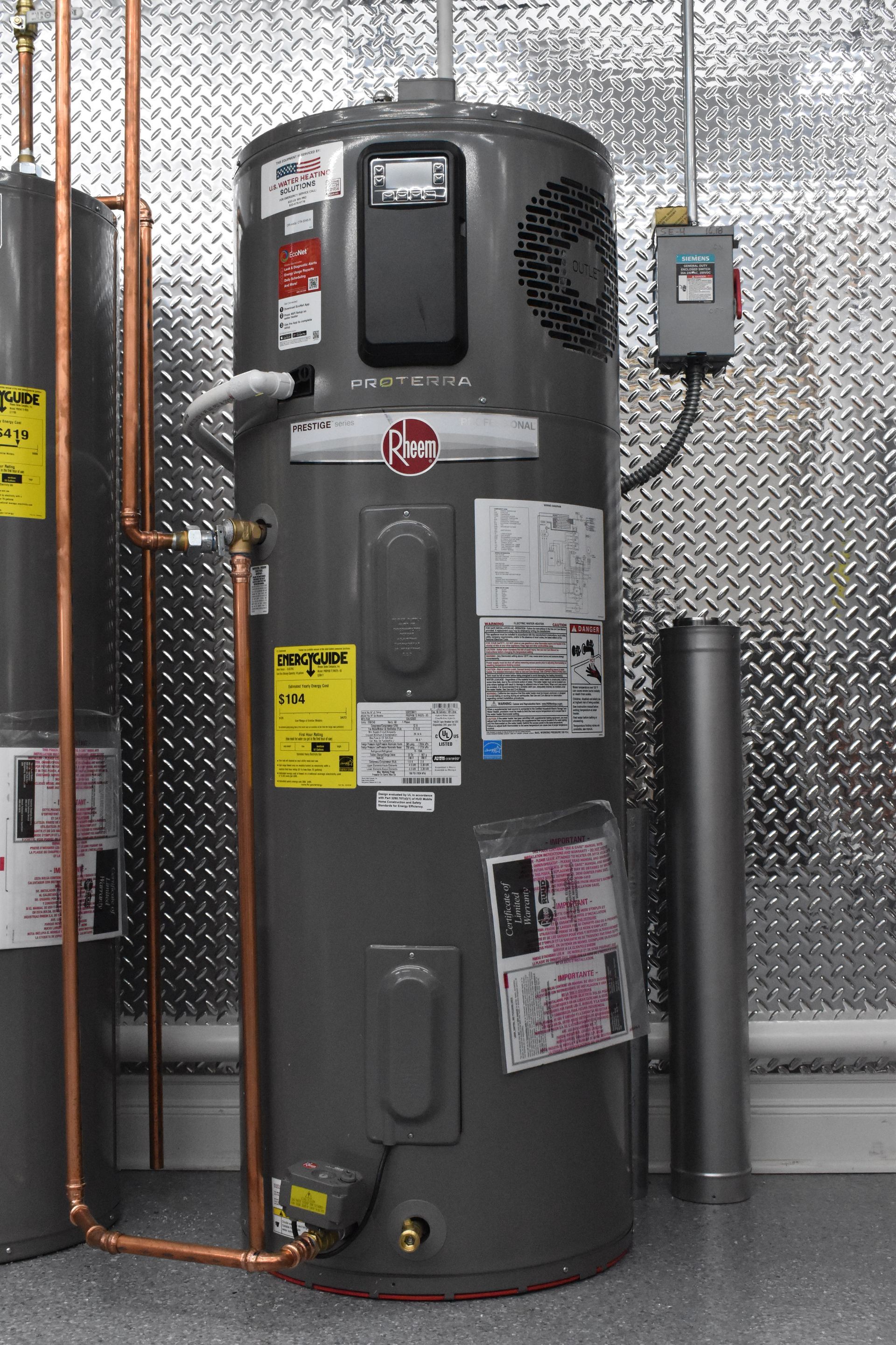 Rheem Heat Pump Water Heater in USWHPRO Technical Training Center